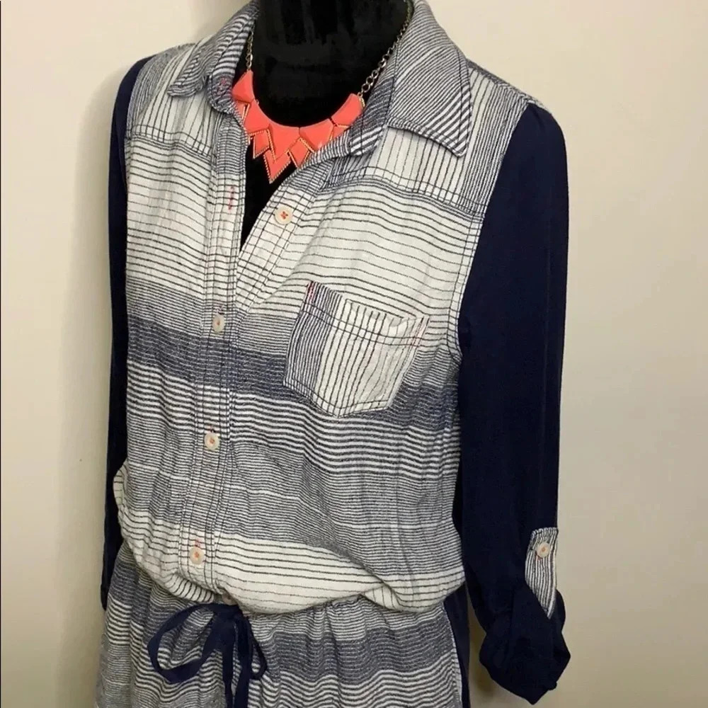 Anthropologie • 9-H15 Stcl Linen Blend Tunic Size Medium